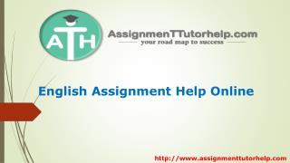 English Assignment Help Online ! ATH
