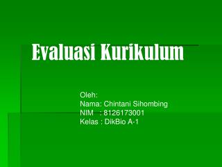 Model evaluasi kurikulum