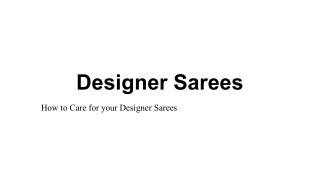 Best Designer Sarees