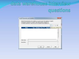 data warehouse interview questions