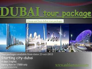 dubai tour package