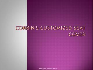 Corbin seats customized cover
