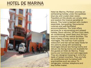 Hotel De Marina