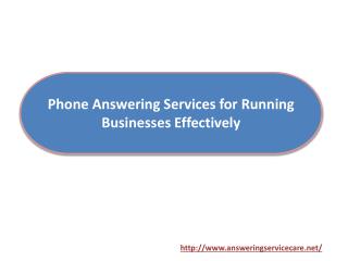Phone Answering Services for Running Businesses Effectively