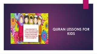 Quran Lessons For Kids