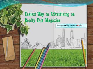 Advertising on Realty Fact Magazine
