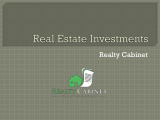 Real estate investing Software
