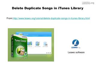 Delete Duplicate Songs in iTunes Library