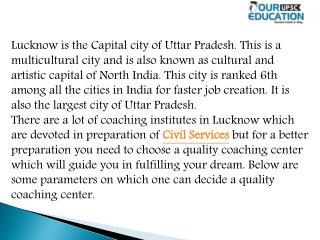 best coaching Upsc in Lucknow