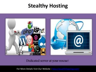 Cheap Dedicated Server- Stealthy Hosting