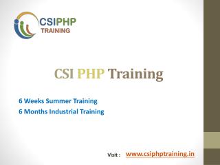 PHP Training in Chandigarh