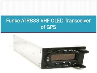 Funke ATR833 VHF OLED Transceiver of GPS