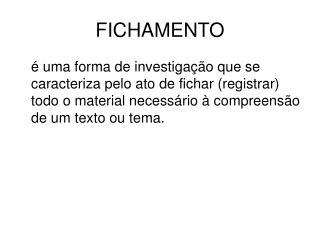 FICHAMENTO