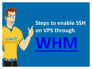 Steps to enable SSH on VPS through WHM