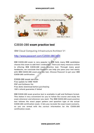 IBM C2030-280 practice test