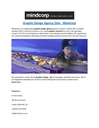 Graphic Design Agency Oslo - Mindcorp