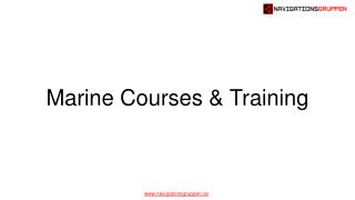 Marine Courses & Training