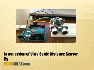 Buy Ultrasonic Distance Sensor for Arduino - Robomart India