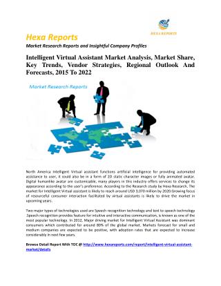 Intelligent Virtual Assistant Market Analysis, Market Share, Key Trends, Vendor Strategies, Regional Outlook And Forecas