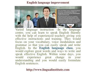 English Language Improvement, Spanish, Portuguese Language Class, Learn to Speak Spanish