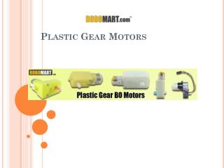 Plastic Gear Motor | Robomart