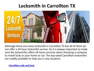 Locksmith in Carrollton TX