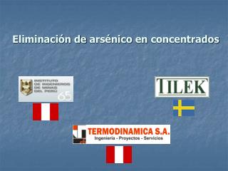 Eliminación de arsénico en concentrados