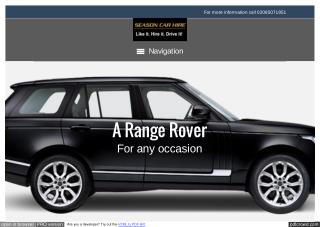 Range Rover Sport Hire