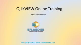Qlikview Online Training Overview & Course Content