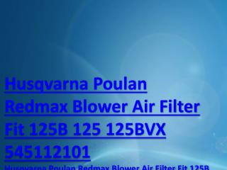 Husqvarna Poulan Redmax Blower Air Filter Fit 125B 125 125BVX 545112101