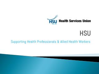 Supporting Health Professionals & Allied Health Workers