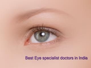 Get Eye specialist doctors in India