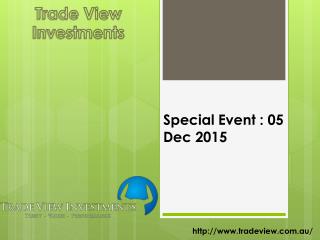 Special Event by Trade View Investment