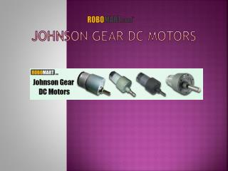 Johnson Gear DC Motors