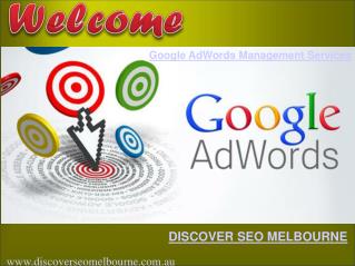 Google AdWords Management Services by Discover SEO Melbourne
