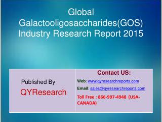 Global Galactooligosaccharides(GOS) Market 2015 Industry Development, Research, Trends, Analysis and Growth