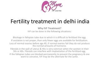 Fertility treatment in delhi india