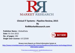 Clinical IT Systems Pipeline Review 2015