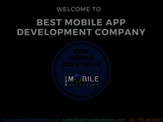 Best Mobile App Development Company | CDN Mobile Solutions
