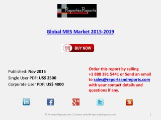 lobal MES Market 2015-2019