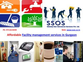 Facility management services in Gurgaon- SSOS