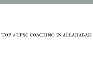 best upsc coaching Allahabad