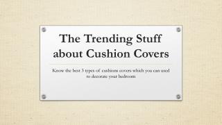 Latest Trends of Cushion Covers - Handmade Cushion Covers