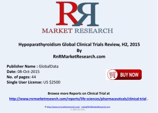Hypoparathyroidism Global Clinical Trials Review H2 2015