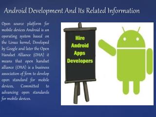 Android developer UK And Its Related Information