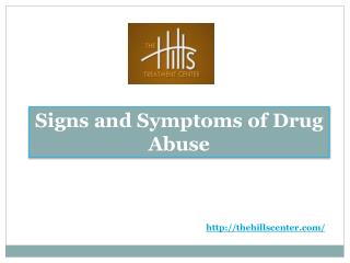 Signs and Symptoms of Drug Abuse