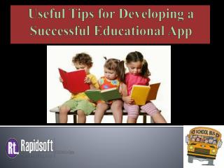 Useful Tips for Developing a Successful Educational App
