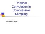 Random Convolution in Compressive Sampling