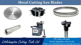 Metal cutting saw blades