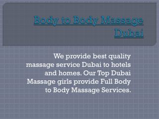 Dubai hotel massage